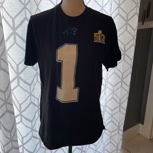 (M) NC Panthers cotton t shirt